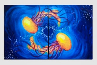 All Ages Paint Nite: Jellyfish Love Partner Painting